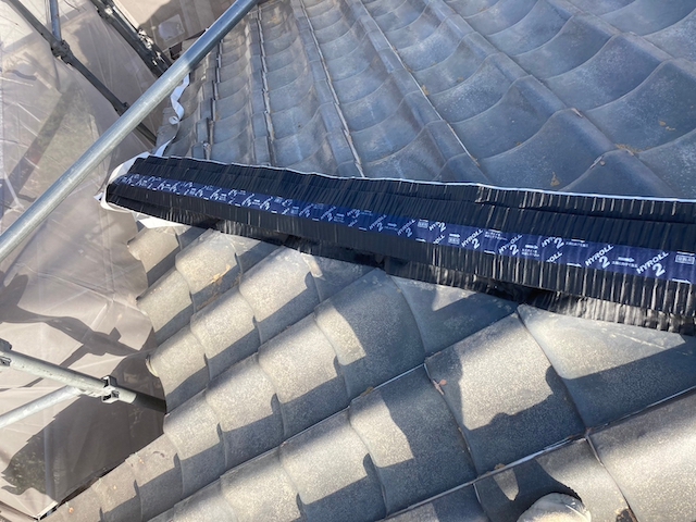 乾式工法による施工工事の様子